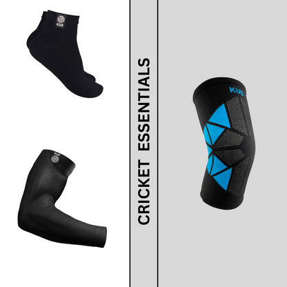 Cricket Essentials Kit (Arm Sleeve+Ankle Sock+Knee Cap)