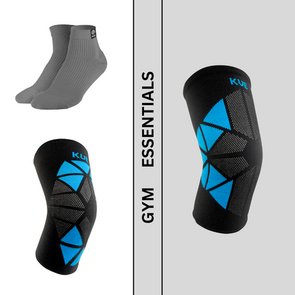 Gym Essentials Kit (Knee Cap+Elbow Cap+Ankle Sock)