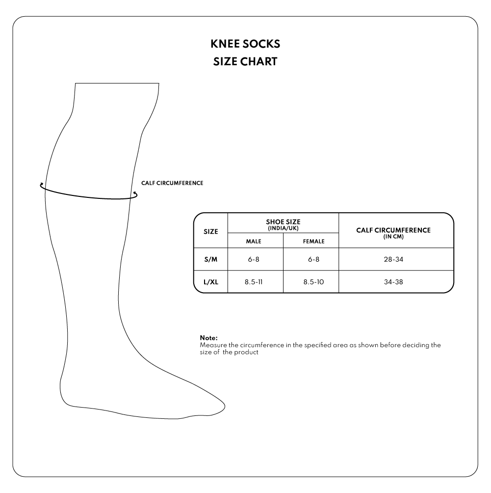Below Knee Compression Socks - Mild Compression (18-21 mmHg)