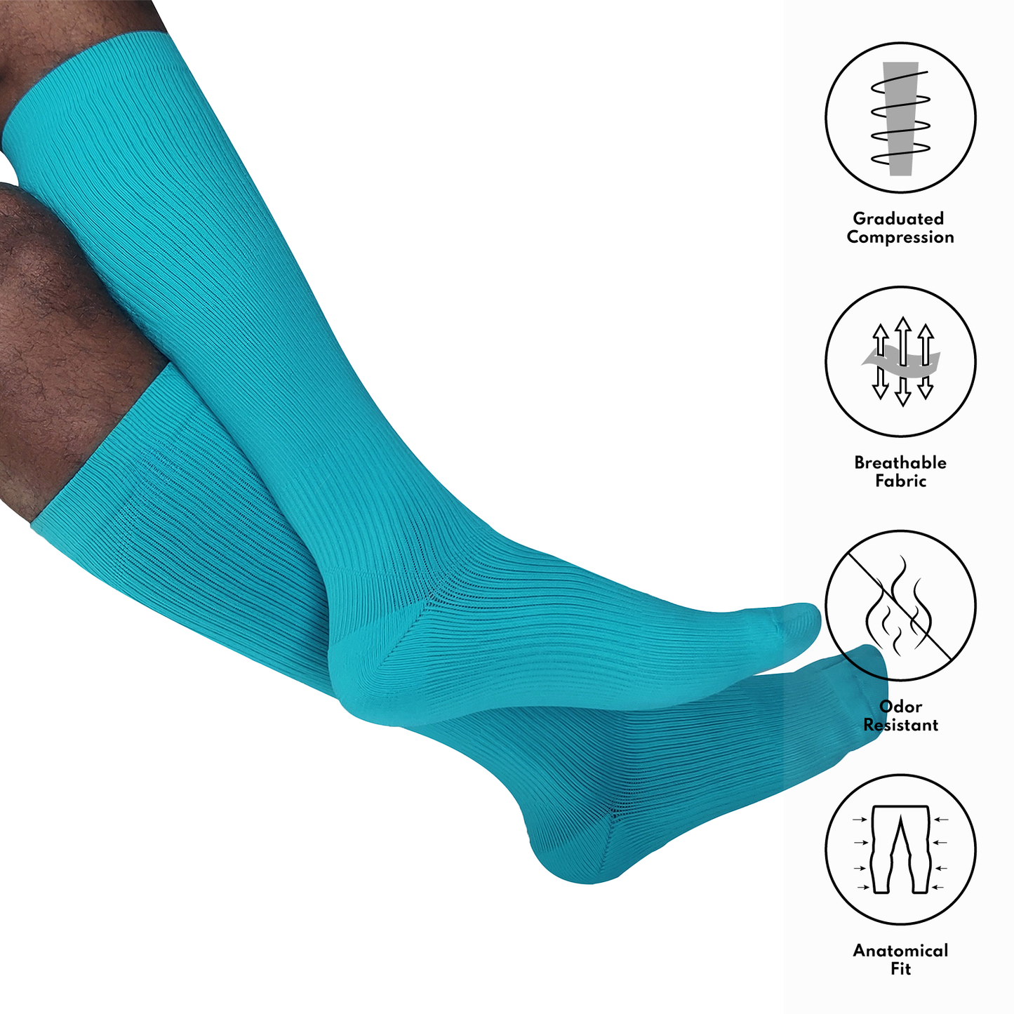 Below Knee Compression Socks - Mild Compression (18-21 mmHg)