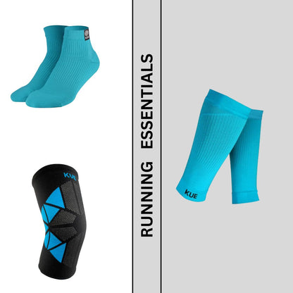 Running Essentials Kit (Calf Sleeve+Ankle Sock+Knee Cap)