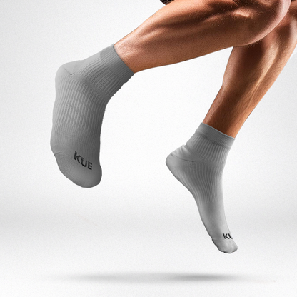 Ankle Socks for Sports, Gym, Daily Use With Greatest Compression White / S/M / 1 Pair by KUE