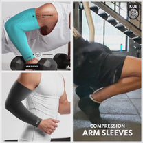 Compression Arm Sleeves for Gym, Sports, Bike Riding with KUE – KUES ...