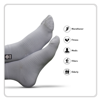 Grey Compression Socks User Chart