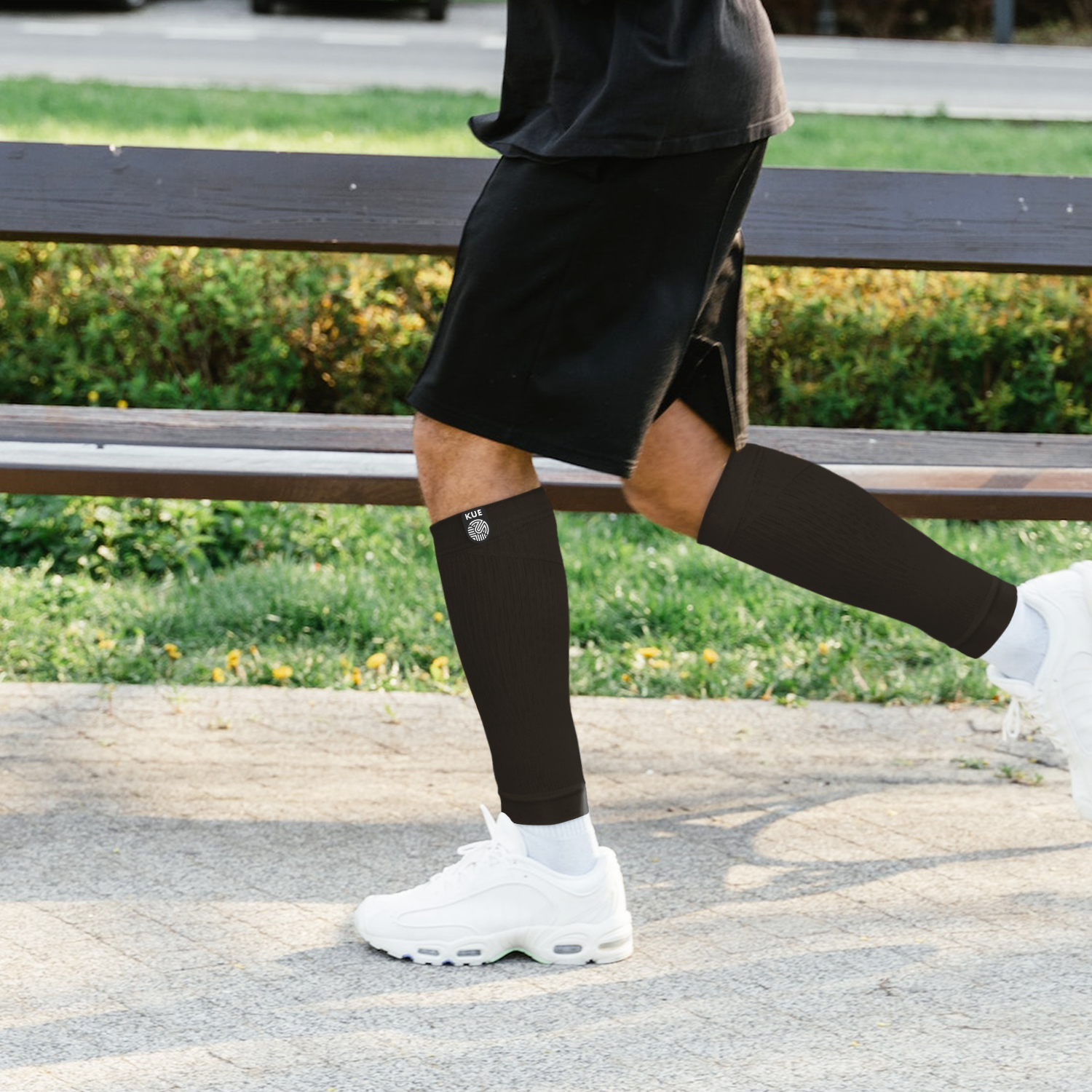 Walking in Calf Compression Sleeve
