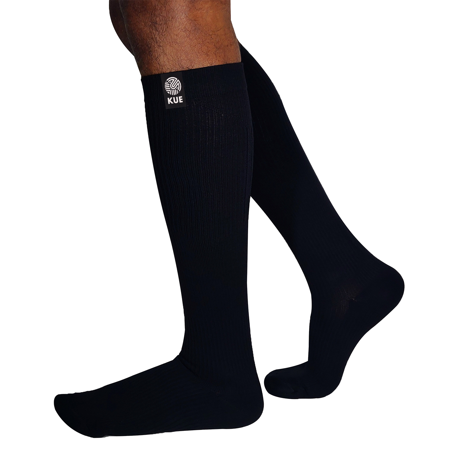 Black Graduated Compression Knee Length Socks (18-21mmHg)