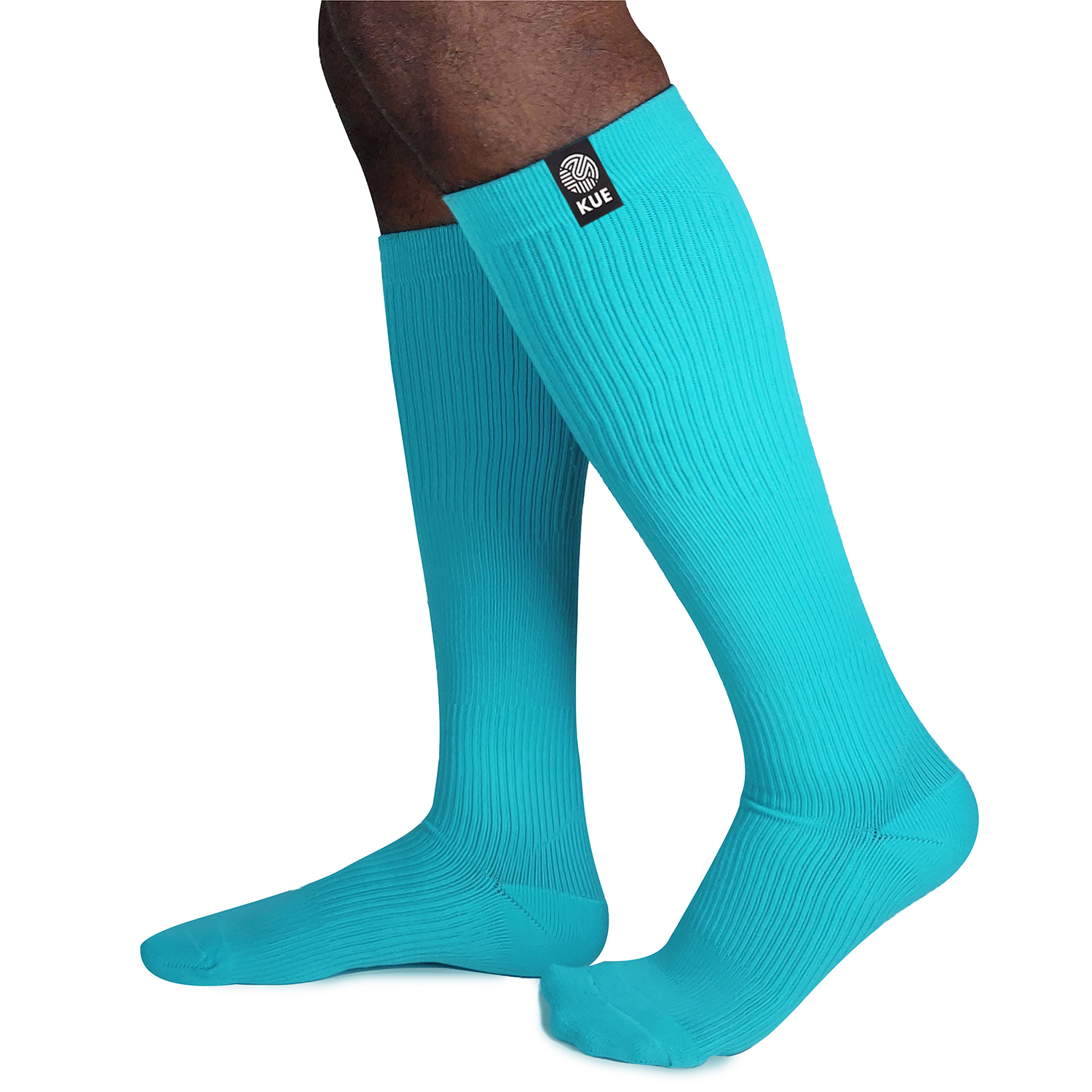 Blue Graduated Compression Knee Length Socks (18-21mmHg)