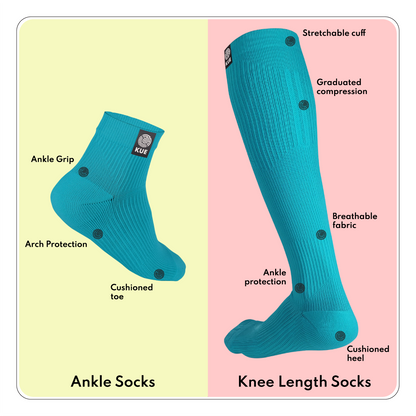 Ankle & Knee Socks (Pack of 2)