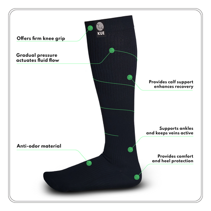 Compression Knee Socks Advantage Chart